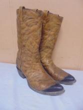 Pair of Men's Leather Texas Imperial Cowboy Boots