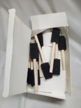 Lot of 10 Small Foam Paint Brushes
