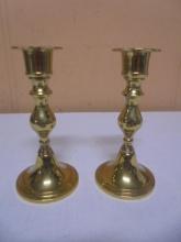 Set of Brass Candle Sticks