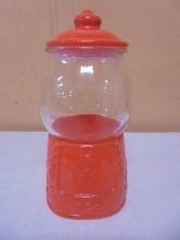 Glass Gumball Machine Candy Jar
