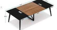 TribeSigns 8FT Conference Table, 94.5 L x 47.2 W-Inch Large Modern MSRP $309