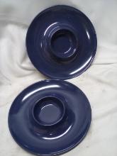Set of 2 serving dishes – blue