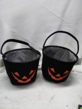 Pair of Halloween baskets