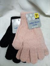 Ladies Chenille Gloves x2