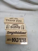 inspiration wooden stamps without original packaging