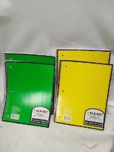 College ruled 1 subject notebook x4
