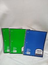 College ruled 1 subject notebook x3