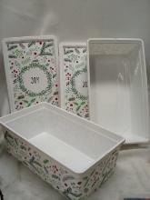 Set of “JOY” small Christmas box, roughly 33x18x12 with lid