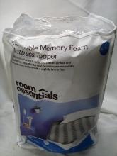 XL Twin Room Essentials Reversible Memory Foam Mattress Topper