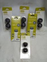 6 Packs of 2 True Renew Vacuum-Seal Stoppers for Alcohol Bottles