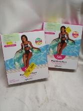 Pair of Justice Pool Chair Floats w/ Drink Holders for Ages 6+