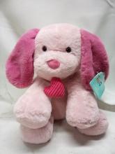 14” HugMe Pink/ Love Dog Plush for Ages 3+