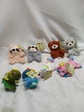 8Pc Mini Plush Toy Time Stuffed Animal Lot