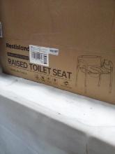 Restisland Blue Raised Toilet Seat- #HFK-3375KD