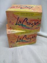 Qty. 12 Cans 12 Oz Each LaCroix Naturally Peach Pear Sparkling Water