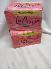 Qty. 12 Cans 12 Oz Each LaCroix Naturally Razz-Cranberry Sparkling Water