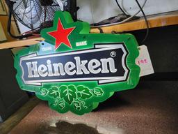 Heineken Light Up Beer Sign