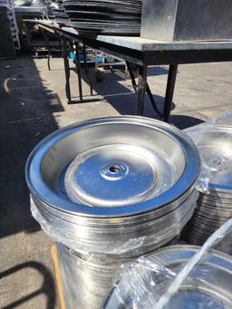 Lot - Pallet of Assorted Stainless Steel Plate Covers