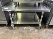 GSW 36 in. x 30 in. All Stainless Steel Equipment Stand on Casters