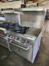 CPG 36 in. 4 Open Burner Range with 12 in. Griddle and Oven