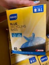 APPROX. 400 BLUE RECYCLING BAGS