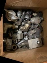 BOX OF ASSORTED PIPE FITTINGS