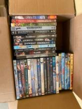 BOX LOT OF ASSORTED DVDs