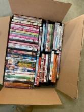 BOX LOT OF ASSORTED DVDs