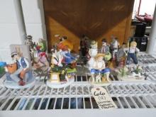 (12) Norman Rockwell figurines