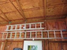 (2) Aluminum extension ladders