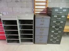(4) Metal File Cabinets