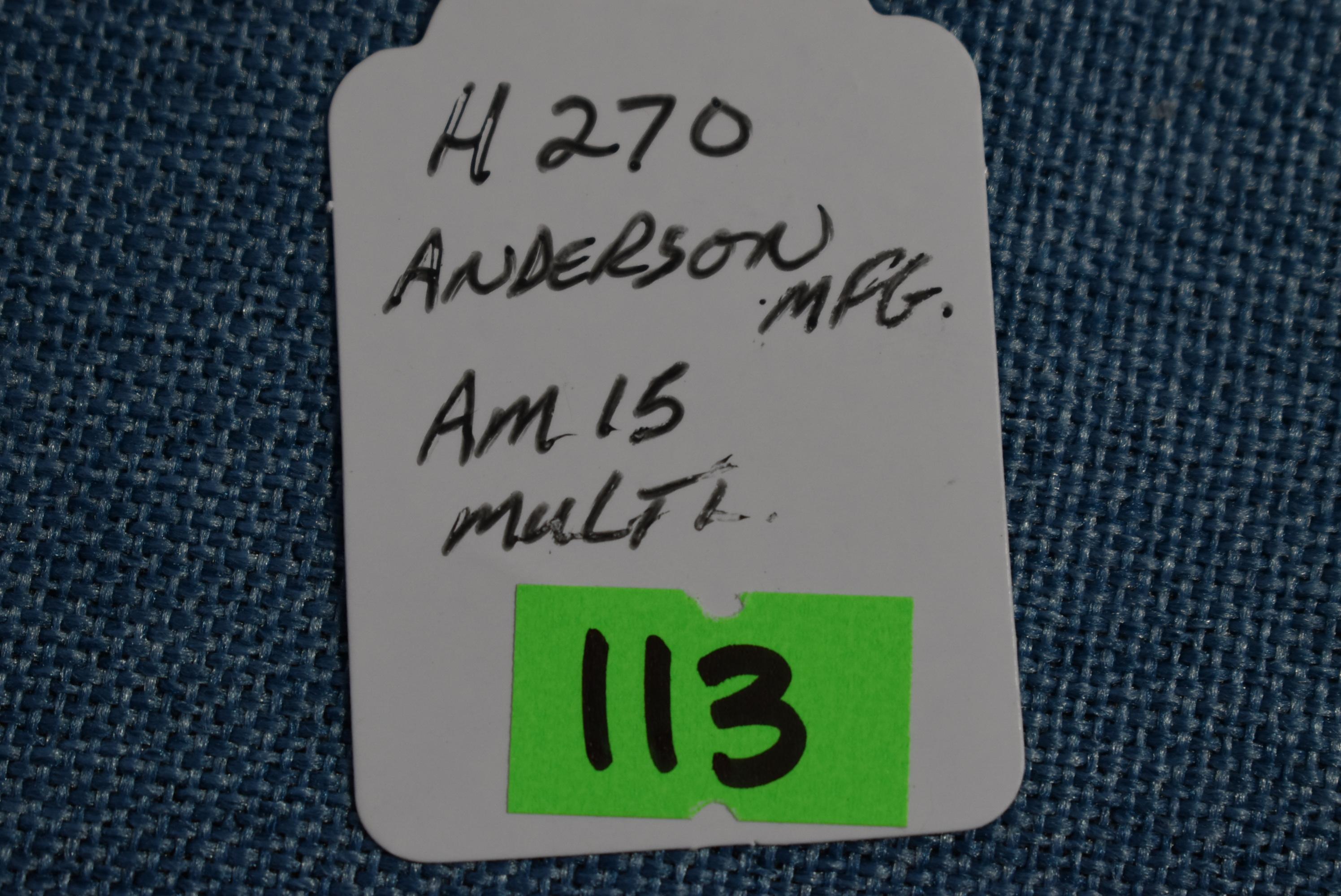 FIREARM/GUN ANDERSON AM15 !! H270