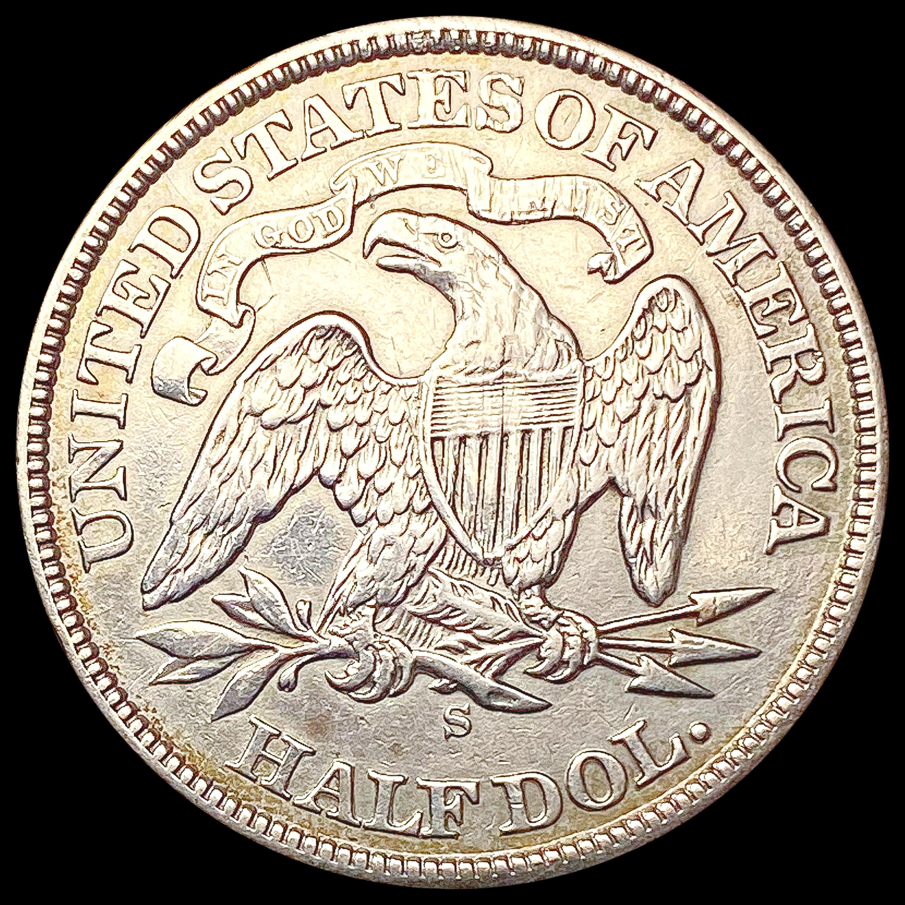 1874-S Seated Liberty Half Dollar CHOICE AU