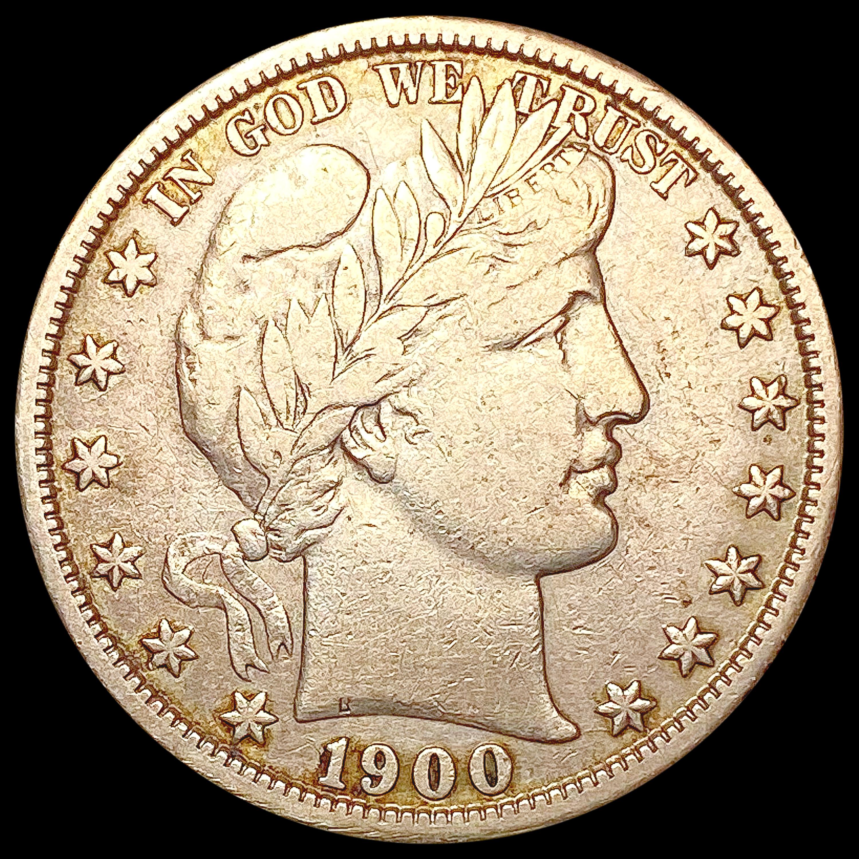 1900-S Barber Half Dollar ABOUT UNCIRCULATED