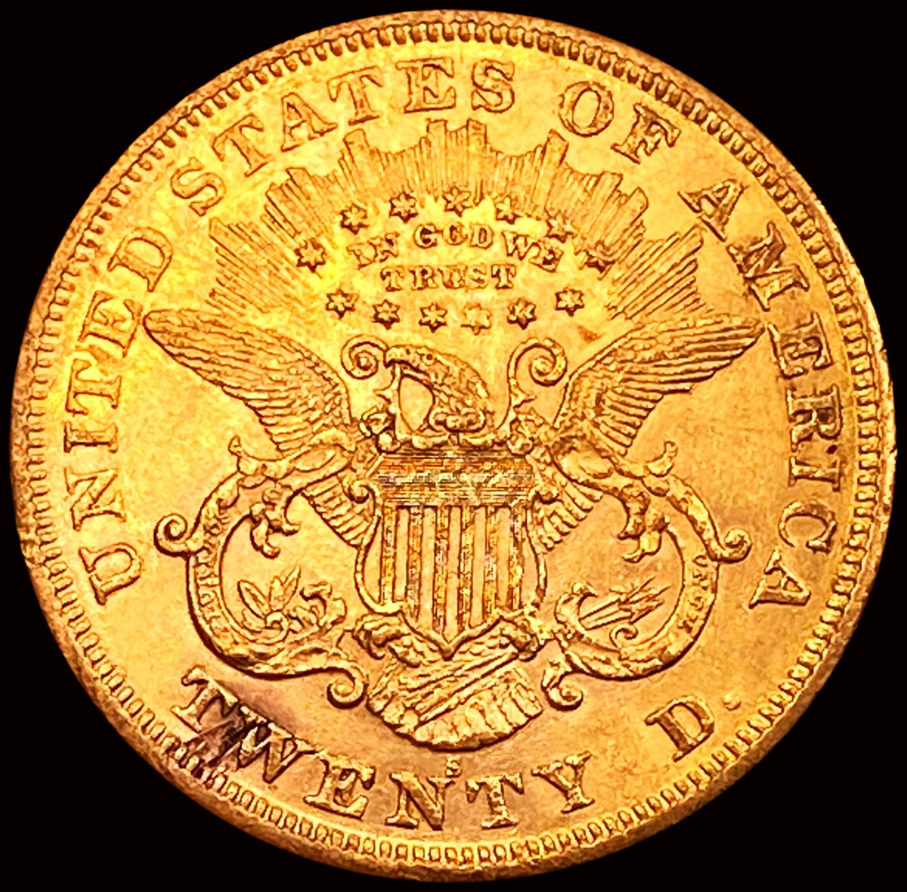 1873-S $20 Gold Double Eagle UNCIRCULATED