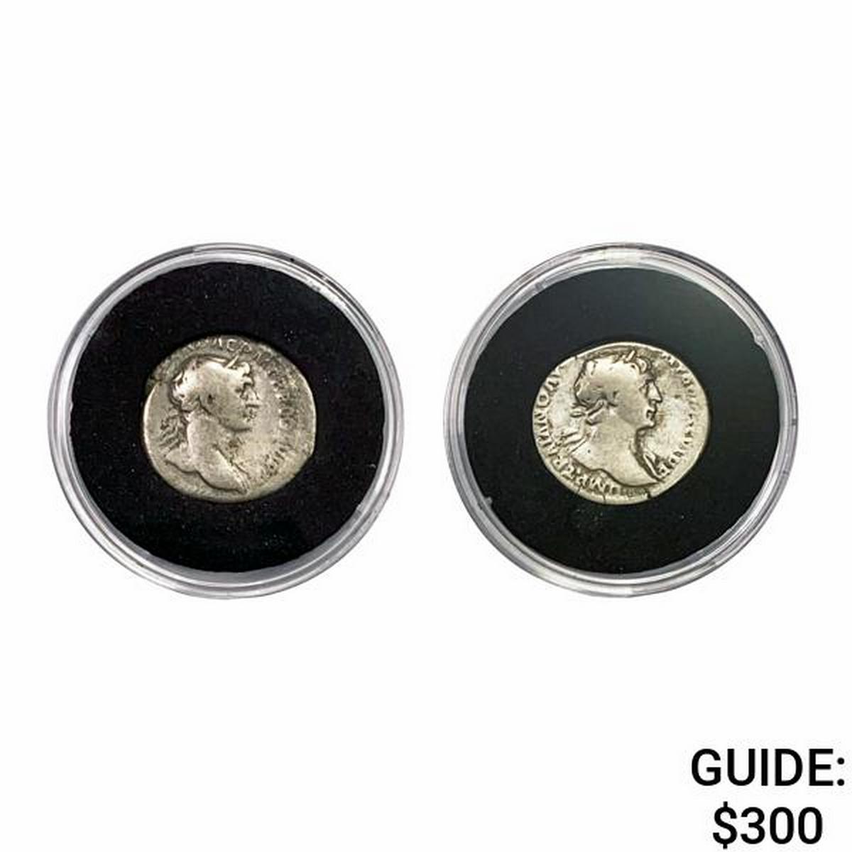 117-138 AD Hadrian Silver Denarius Roman Coins [2