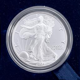 2004 US 1oz Silver Eagle Proof Coins [2 Coins]