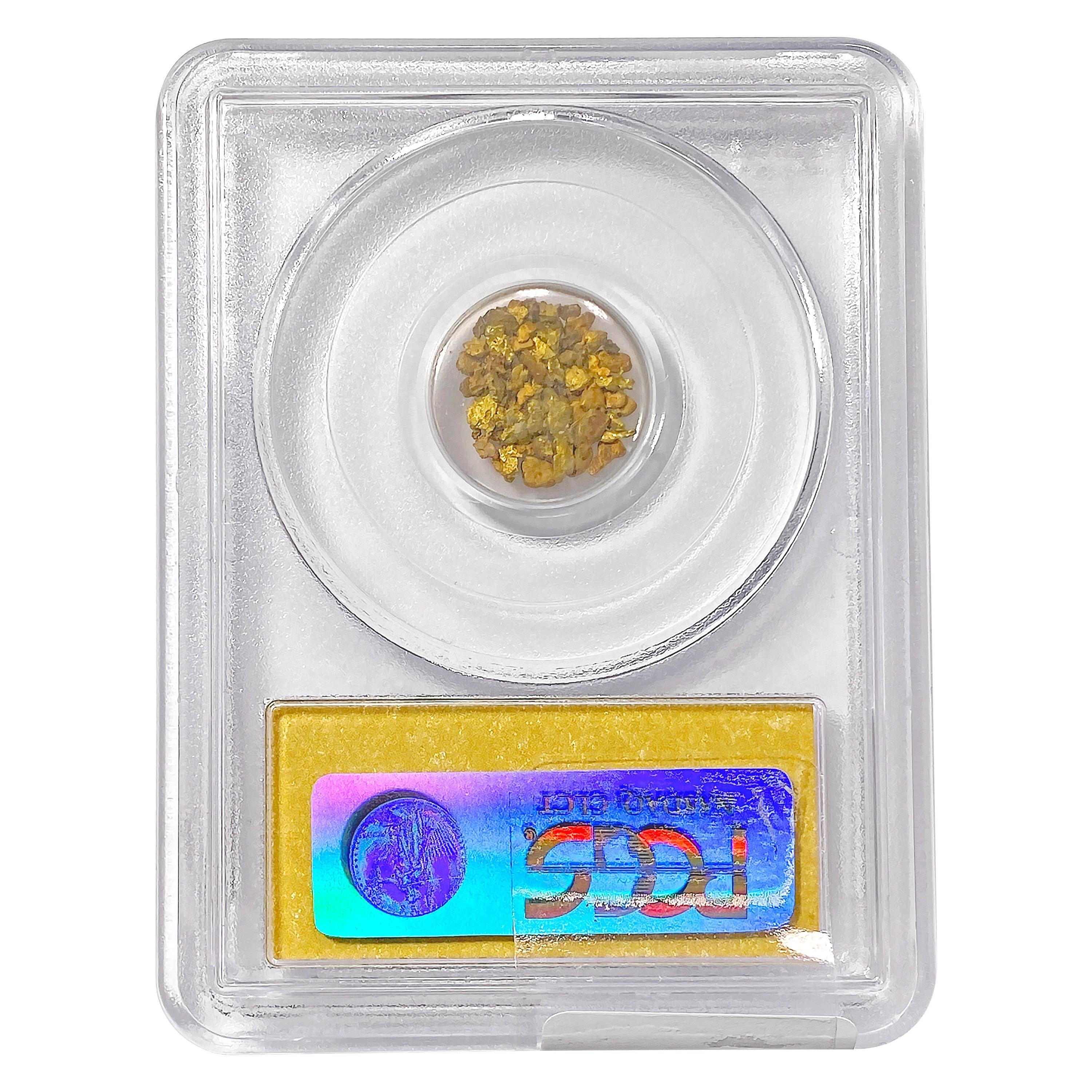 Sacramento Assayer Hoard .0529oz.Gold Dust PCGS