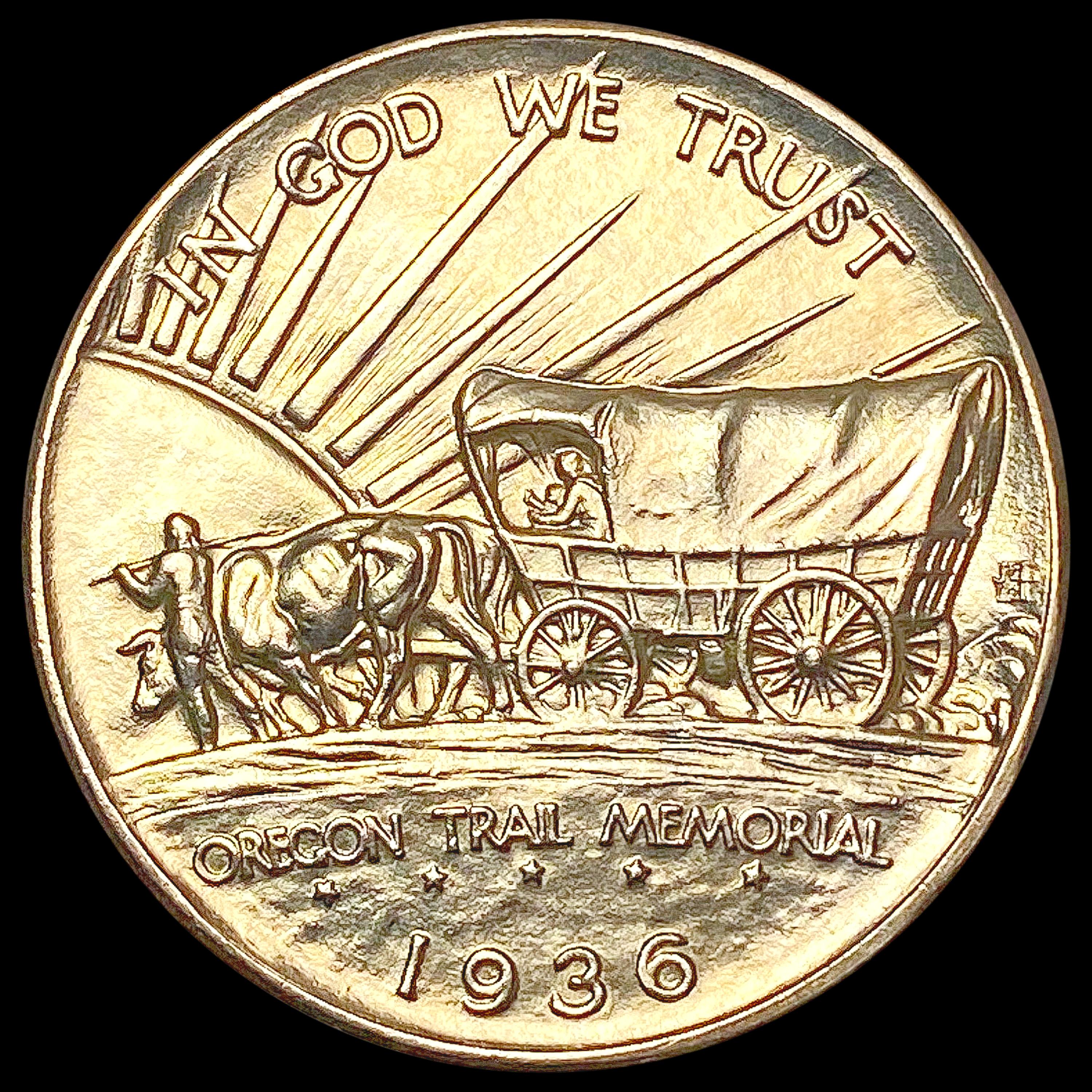 1936-S Oregon Trail Half Dollar UNCIRCULATED