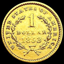 1853 Rare Gold Dollar CLOSELY UNCIRCULATED