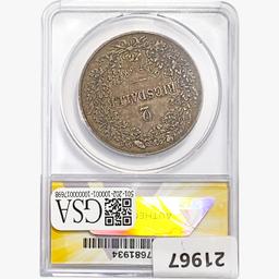 1854 2 Rigsdaler Denmark ANACS EF45