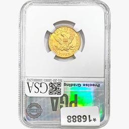 1900 $5 Gold Half Eagle PGA MS66