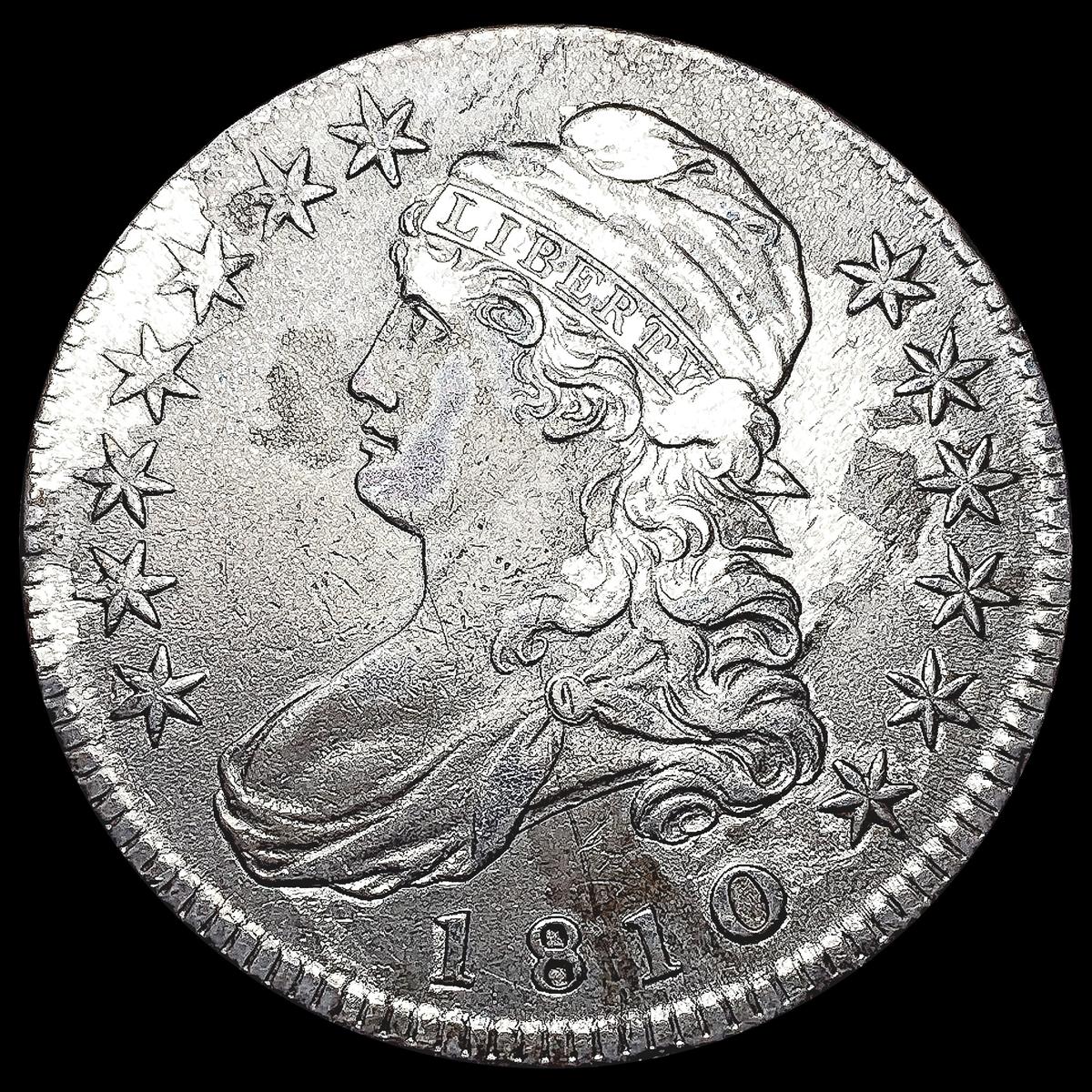 1810 Capped Bust Half Dollar NEARLY UNCIRCULATED