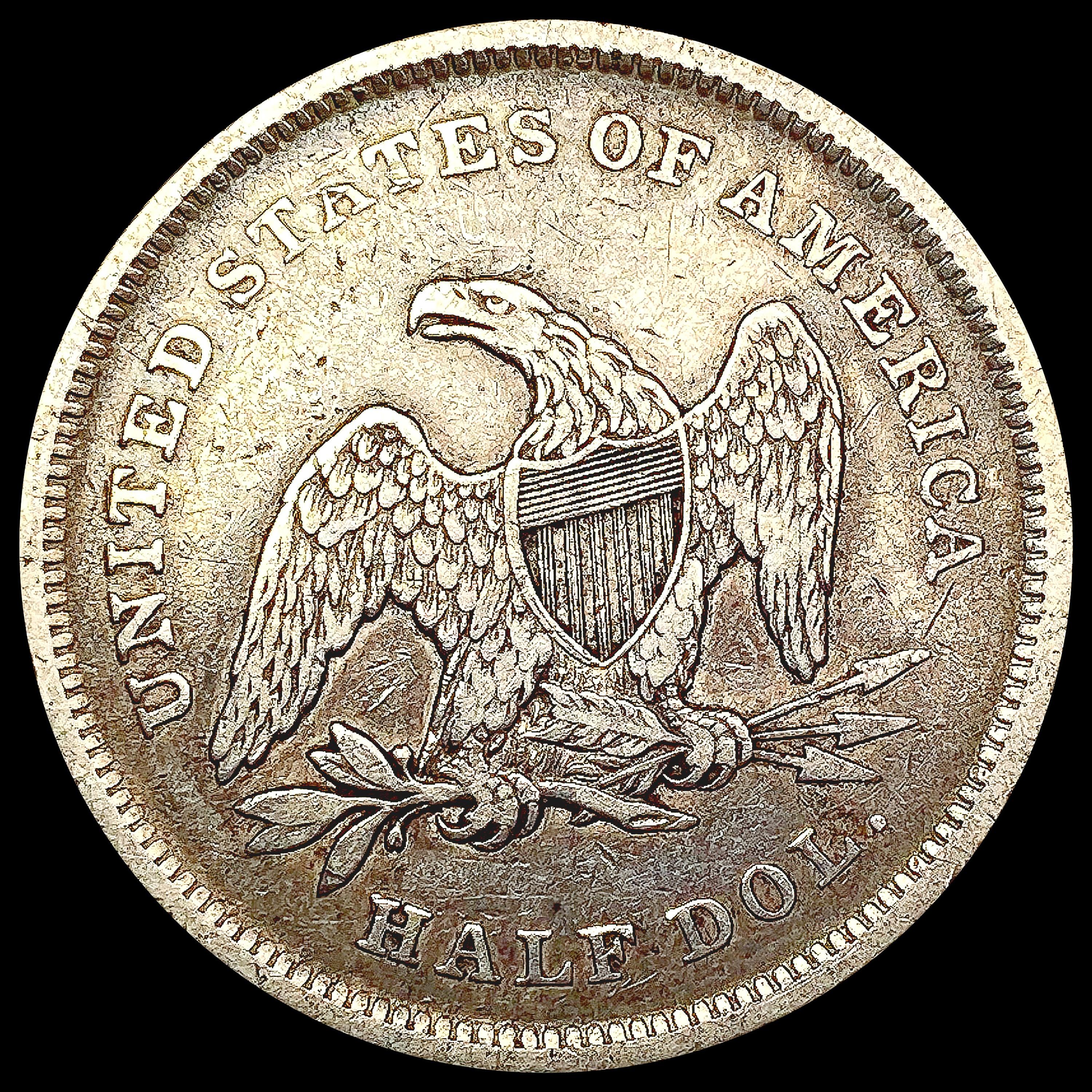 1839 Drapery Seated Liberty Half Dollar LIGHTLY CI