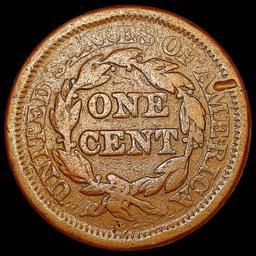1851 Braided Hair Large Cent NICELY CIRCULATED