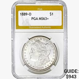 1889-O Morgan Silver Dollar PGA MS63+