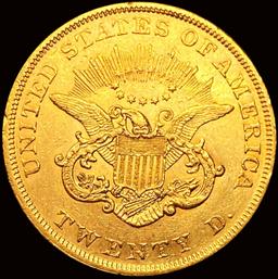 1852 $20 Gold Double Eagle UNCIRCULATED