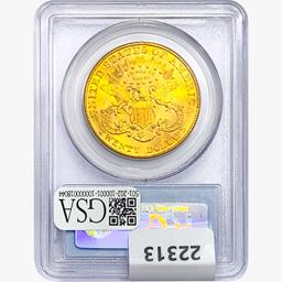 1907 $20 Gold Double Eagle PCGS MS61 Liberty