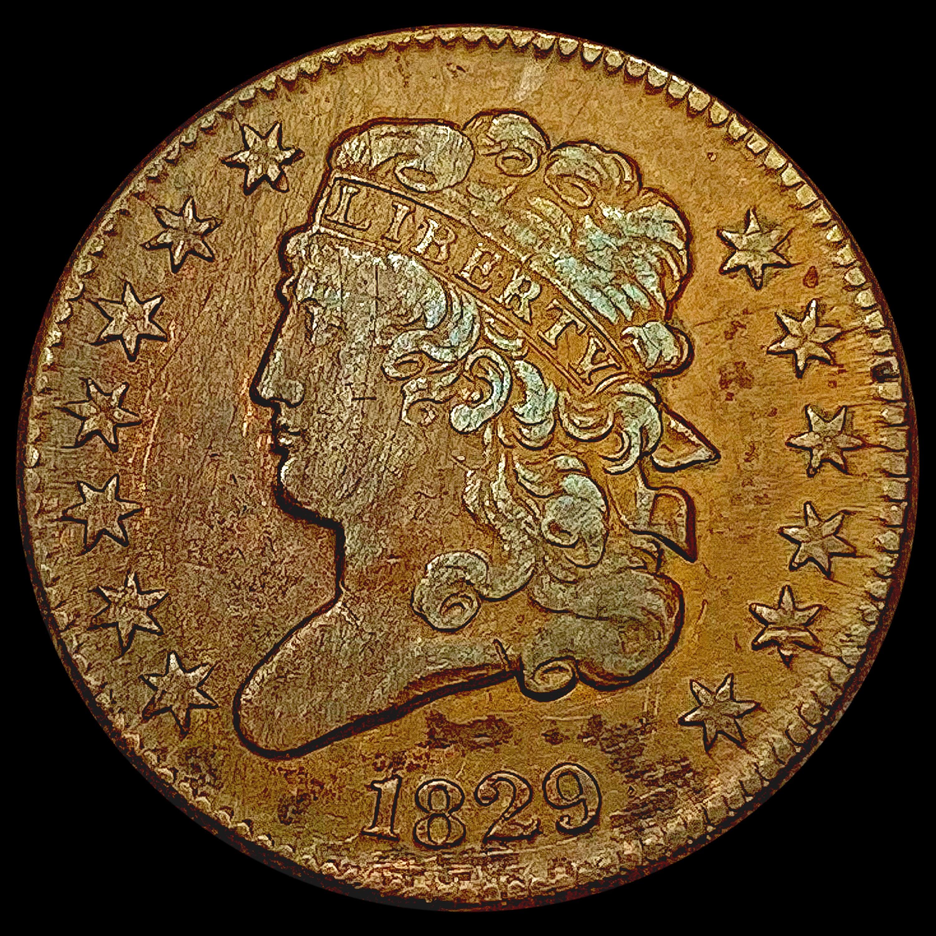 1829 Classic Head Half Cent LIGHTLY CIRCULATED