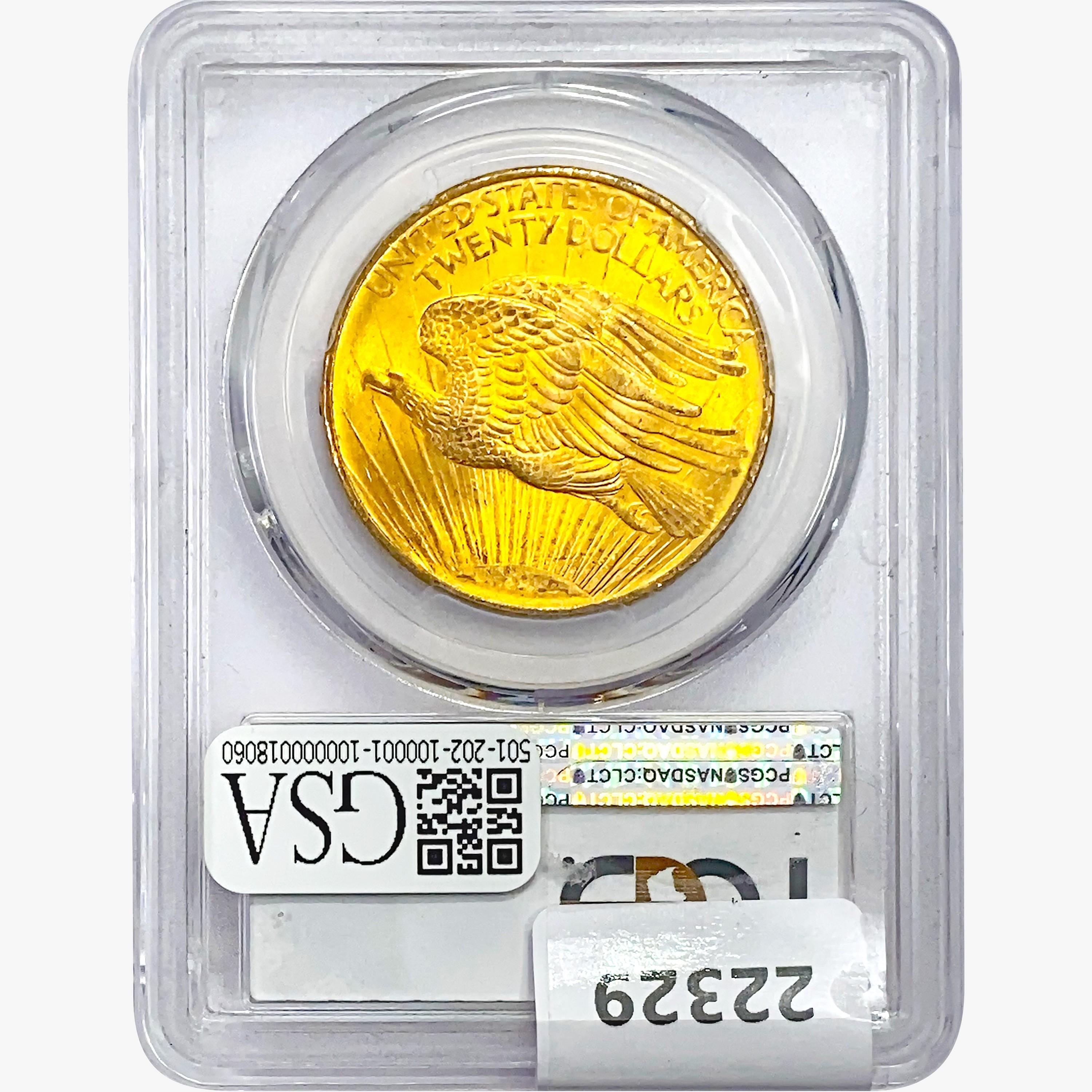 1908 $20 Gold Double Eagle PCGS MS64+ No Motto Rou